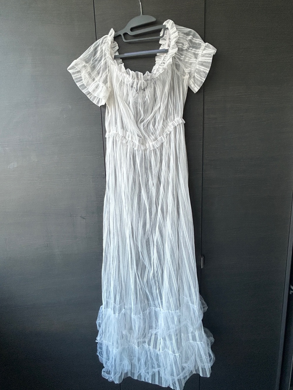 WHITE SHEER DRESS